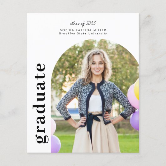 Budget Arch Afstuderen Aankondiging Afstuderen fot (Voorkant)