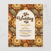 Budget Arch Groovy Retro 70s Bloemenbruiloft (Voorkant)