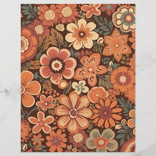 Budget Arch Groovy Retro 70s Bloemenbruiloft Flyer (Achterkant)