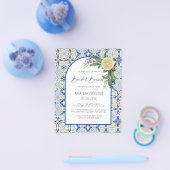 Budget Arch Lemon Amalfi Positano Bridal Brunch Flyer (Enkel)