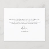 Budget Arch Lijst Weddenschap Foto Hartelijk dank Flyer (Achterkant)