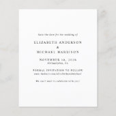 Budget Arch Photo Wedding Save the Date (Achterkant)