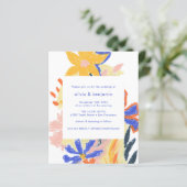 Budget Artsy Abstracte Floral Wedding (Staand voorkant)