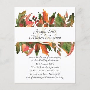 Budget Automne Automne Feuilles Mariage Ampersand