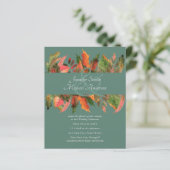BUDGET Automne Feuilles d'automne Mariage Invite (Debout devant)