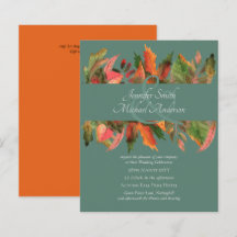 BUDGET Automne Feuilles d'automne Mariage Invite
