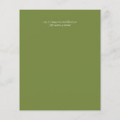 BUDGET Automne Feuilles d'automne Mariage Invite (Dos)