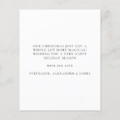 Budget Baby 1e Kerstnaam Datum Foto Overlay (Achterkant)