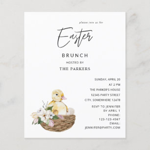 Budget Baby Duck & Easter Egg Floral Easter Flyer