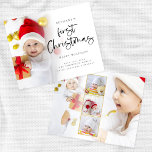 Budget Baby First Christmas 6 Photos Carte de vaca<br><div class="desc">VEUILLEZ NOTER qu'il y a UNE carte par feuille. Budget Baby First Christmas 6 Photos Carte de vacances. Un prix bas SMALLER 4.5" x 5.6" carte plat pour vos salutations festives sur un stock de carte SEMI GLOSS 110 lb brillant (semblable à l'épaisseur d'une carte postale) VEUILLEZ NOTER : L'enveloppe...</div>