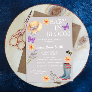 Budget Baby in de uitnodiging van het Baby shower