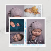 Budget Baby Photo Collage Birth Announounge (Voorkant / Achterkant)