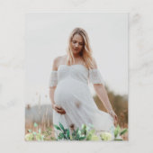 Budget Baby shower Beer Greenery Fotouitnodiging (Achterkant)