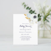 BUDGET Baby shower Blue Anemone (Staand voorkant)