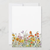 Budget Baby shower Colorful Country Wilde Flowers Kaart (Achterkant)