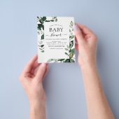 Budget Baby shower Greenery Botanical Flyer (Hand)