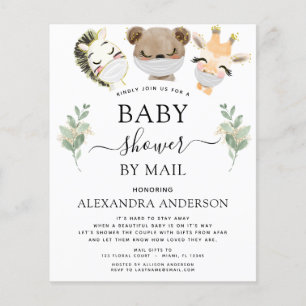 Budget Baby shower per Mail Woodland Invitation
