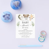 Budget Baby shower per Mail Woodland Invitation Flyer (Enkel)