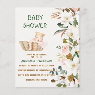 Budget/Baby shower-uitnodiging.Flyer Flyer