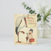 budget BABY SHOWER Uitnodigingsjongen Uitnodiging Briefkaart (Staand voorkant)