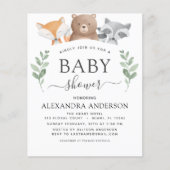 Budget Baby shower Woodland Eucalyptus Flyer (Voorkant)