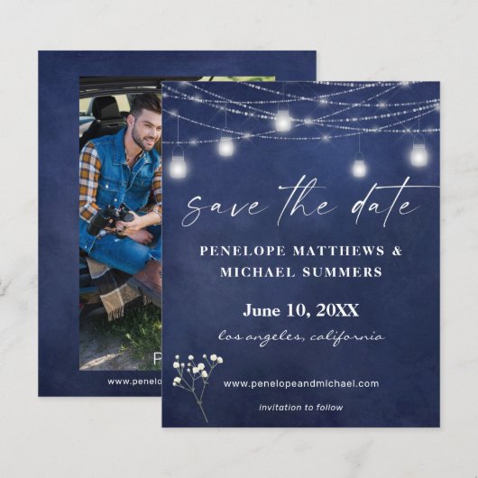 Budget Baby's Breath B Chalkboard Fotobesparingsda (Voorkant / Achterkant)