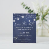 Budget Baby's Breath B Chalkboard Save Date (Staand voorkant)