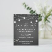 Budget Baby's Breath G Chalkboard Save Date (Staand voorkant)