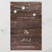 Budget Baby's Breath Lights Wedding Reception LG Flyer (Achterkant)