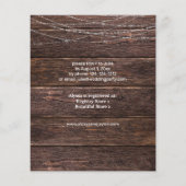 Budget Baby's Breath & Slingerverlichting Bruidsdo Flyer (Achterkant)