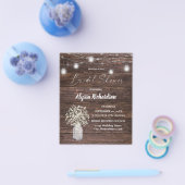Budget Baby's Breath & Slingerverlichting Bruidsdo Flyer (Enkel)