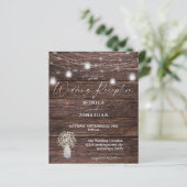 Budget Baby's Breath Wood Lights Wedding Reception (Staand voorkant)