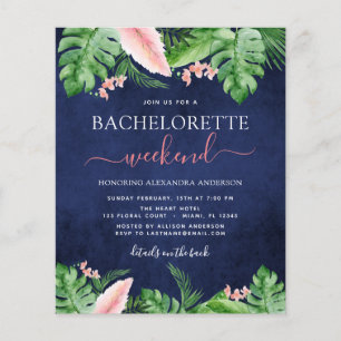 Budget Bachelorette Weekend Itinerary Tropical Flyer