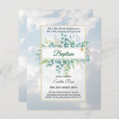 Budget BAPTISM Baptiser la verdure Feuilles Invita (Devant / Derrière)