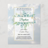 Budget BAPTISM Baptiser la verdure Feuilles Invita (Devant)