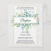 Budget BAPTISM Baptiser la verdure Feuilles Invita (Devant)