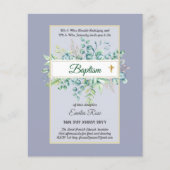 Budget BAPTISM Baptiser la verdure Feuilles Invita (Devant)