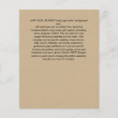 BUDGET Baptism Bautizo Bautismo GREENERY nodigt (Achterkant)