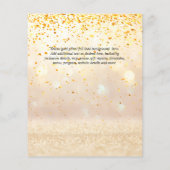 BUDGET Baptism Christening Bautizo Bautismo INVITE Flyer (Achterkant)