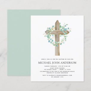 Budget Baptism Greenery Sage Eucalyptus