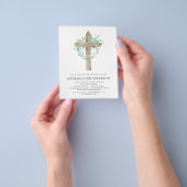 Budget Baptism Greenery Sage Eucalyptus Flyer (Hand)