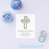 Budget Baptism Greenery Sage Eucalyptus Flyer (Enkel)