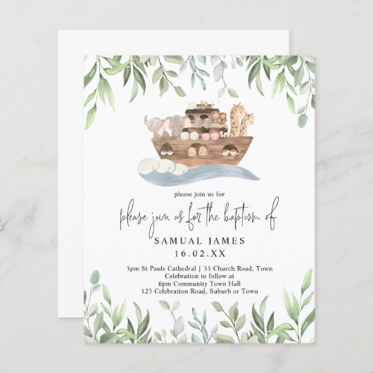 Budget Baptism Noah's Ark (Voorkant / Achterkant)