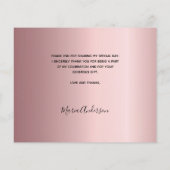 Budget baptisme blush roze foto bedankt! (Achterkant)