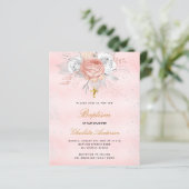 Budget Baptisme blush roze roze roze goudzilver (Staand voorkant)