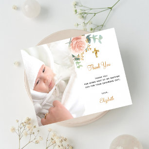 Budget baptisme roze floral photogirl