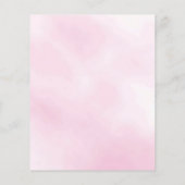 Budget baptisme roze sky girl cross-uitnodiging (Achterkant)