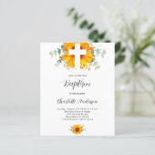 Budget Baptisme sunflower eucalyptus (Staand voorkant)