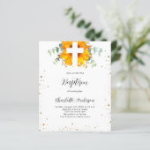 Budget Baptisme sunflower eucalyptus (Staand voorkant)