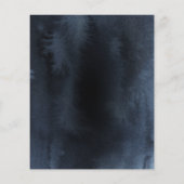 Budget Bar Mitzvah Waterverf Abstracte uitnodiging (Achterkant)